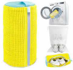 Reusable Shoe Washing Machine Bag with Microfiber Bristles