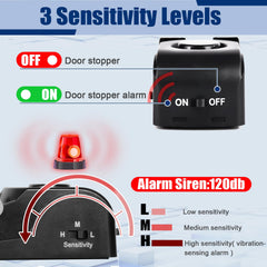 120dB Portable Door Stop Alarm