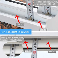 Universal Silicone Weather Stripping Door & Window Seal Strip