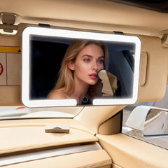 Rechargeable LED Car Sun Visor Makeup Mirror