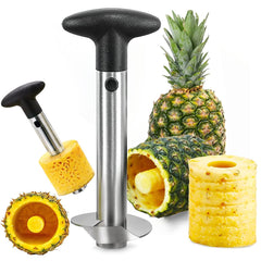Premium Stainless Steel Pineapple Corer & Slicer Tool