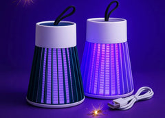 2-in-1 USB Bug Zapper Lamp with LED Light for Indoor & Outdoor Use
