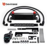 BEVINSEE 10 Rows Oil Cooler Kit For VW Golf 7 GTI/R 2013-2020
