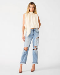 MELINNA TOP BIRCH WHITE