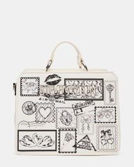 EVELYN STAMP BAG GIFT SET WHITE/MULTI