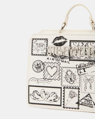 EVELYN STAMP BAG GIFT SET WHITE/MULTI