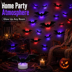 3D LED Bat Wall Decorations for Halloween