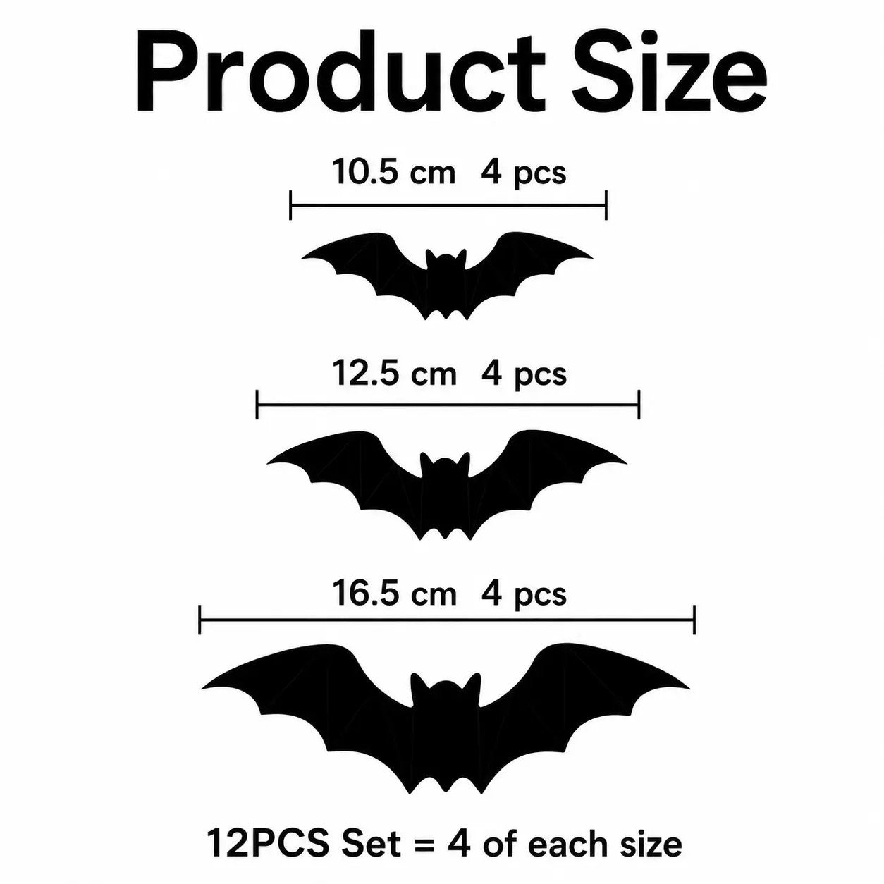 3D LED Bat Wall Decorations for Halloween
