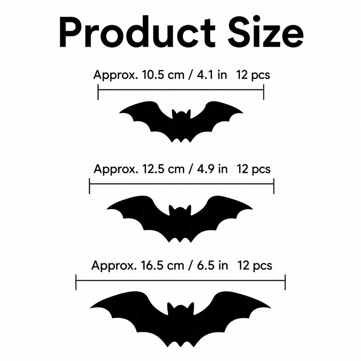 3D LED Bat Wall Decorations for Halloween