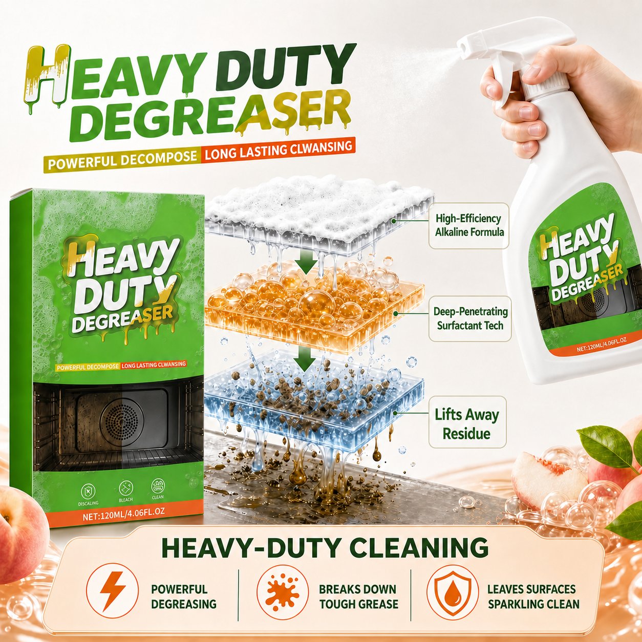 Heavy Duty Kitchen Degreaser Spray