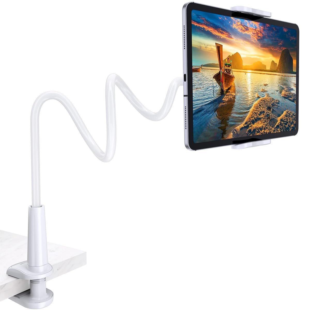 Universal Gooseneck Tablet & Kindle Holder for Bed