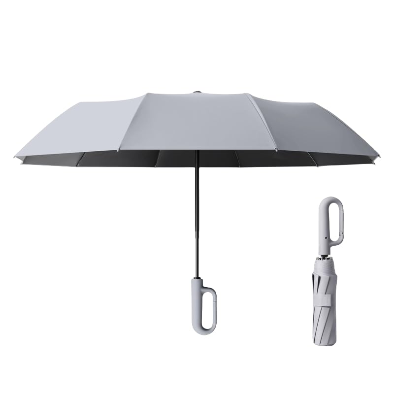 Automatic Travel Umbrella with Hook Handle