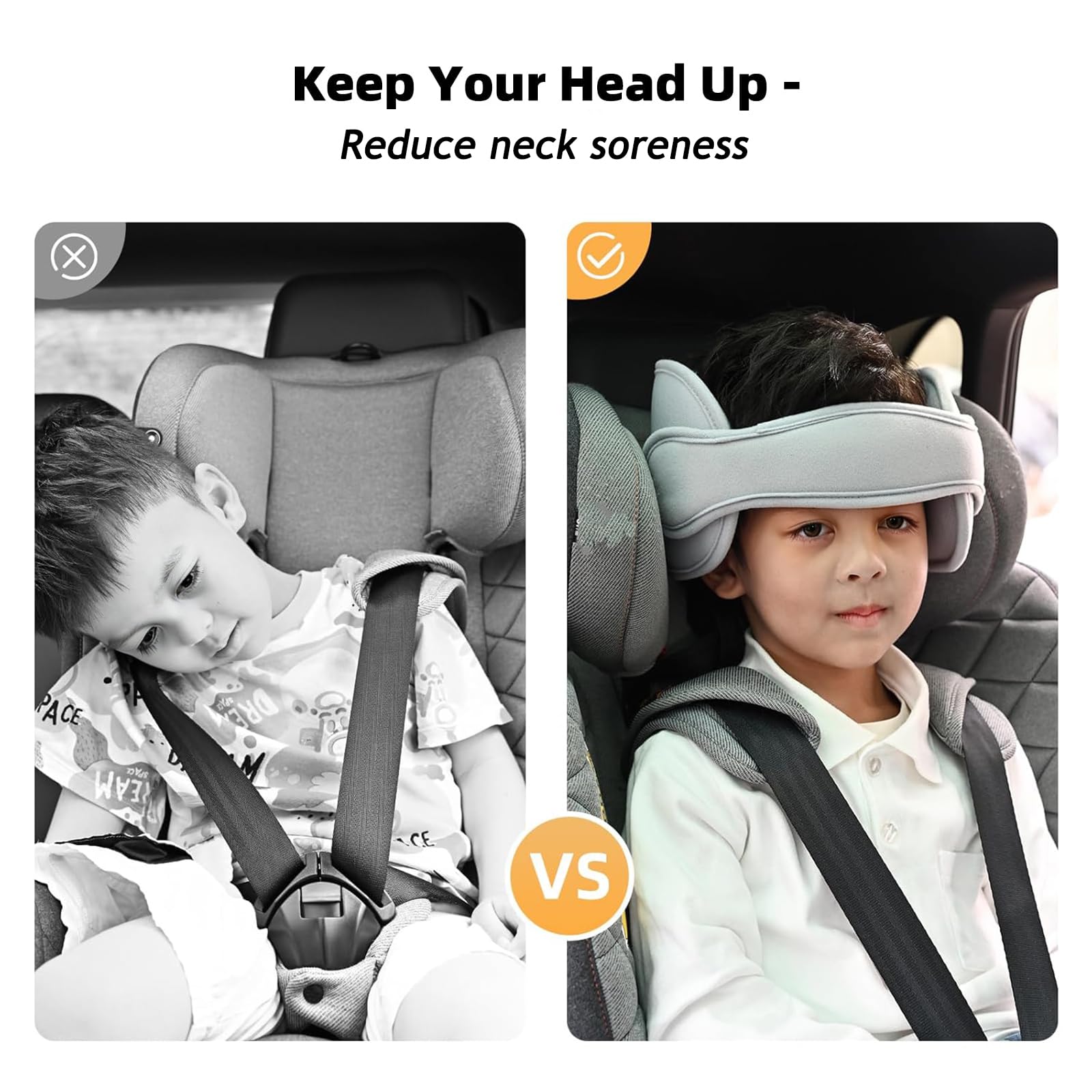 Kids Car Seat Head Support Strap