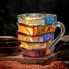 Painted Book Mug