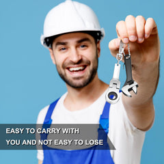 2-Piece Mini Wrench Keychain Set