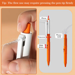 3pcs 2-in-1 Water Spray Prank Pens