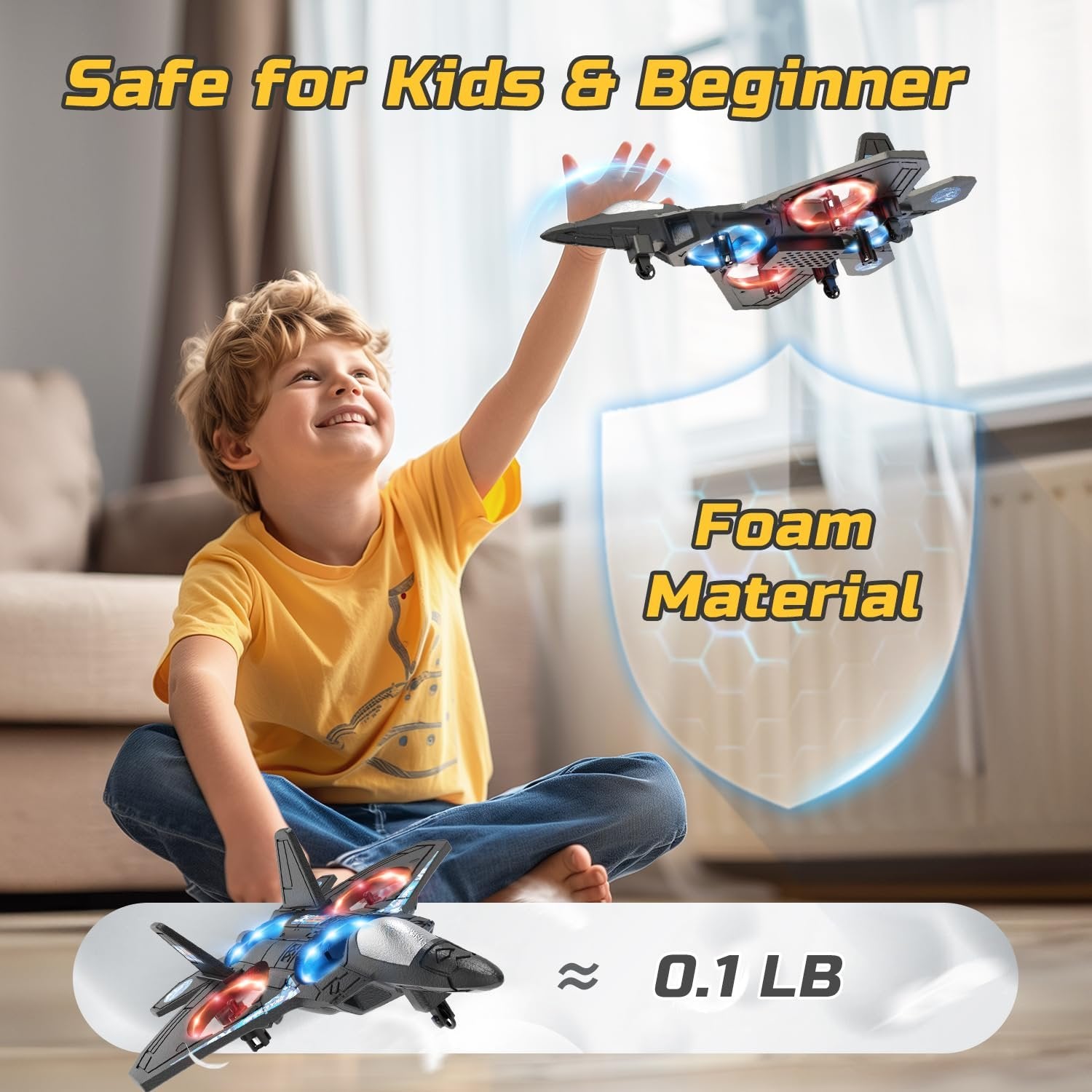Stunt RC Jet Airplane with Altitude Hold & 360° Flip