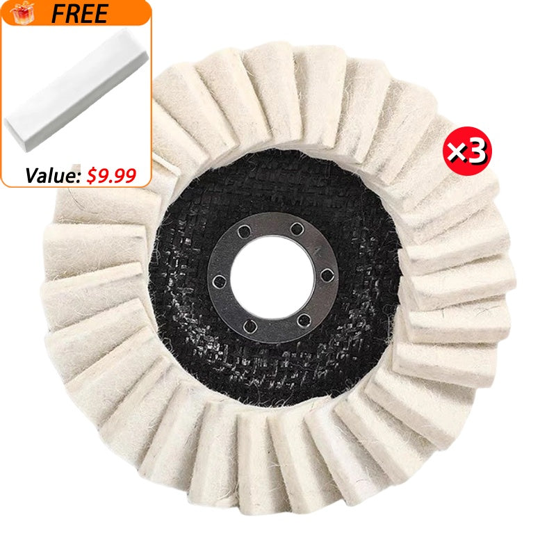 🔥Wool Felt Flap Discs Polishing Wheel