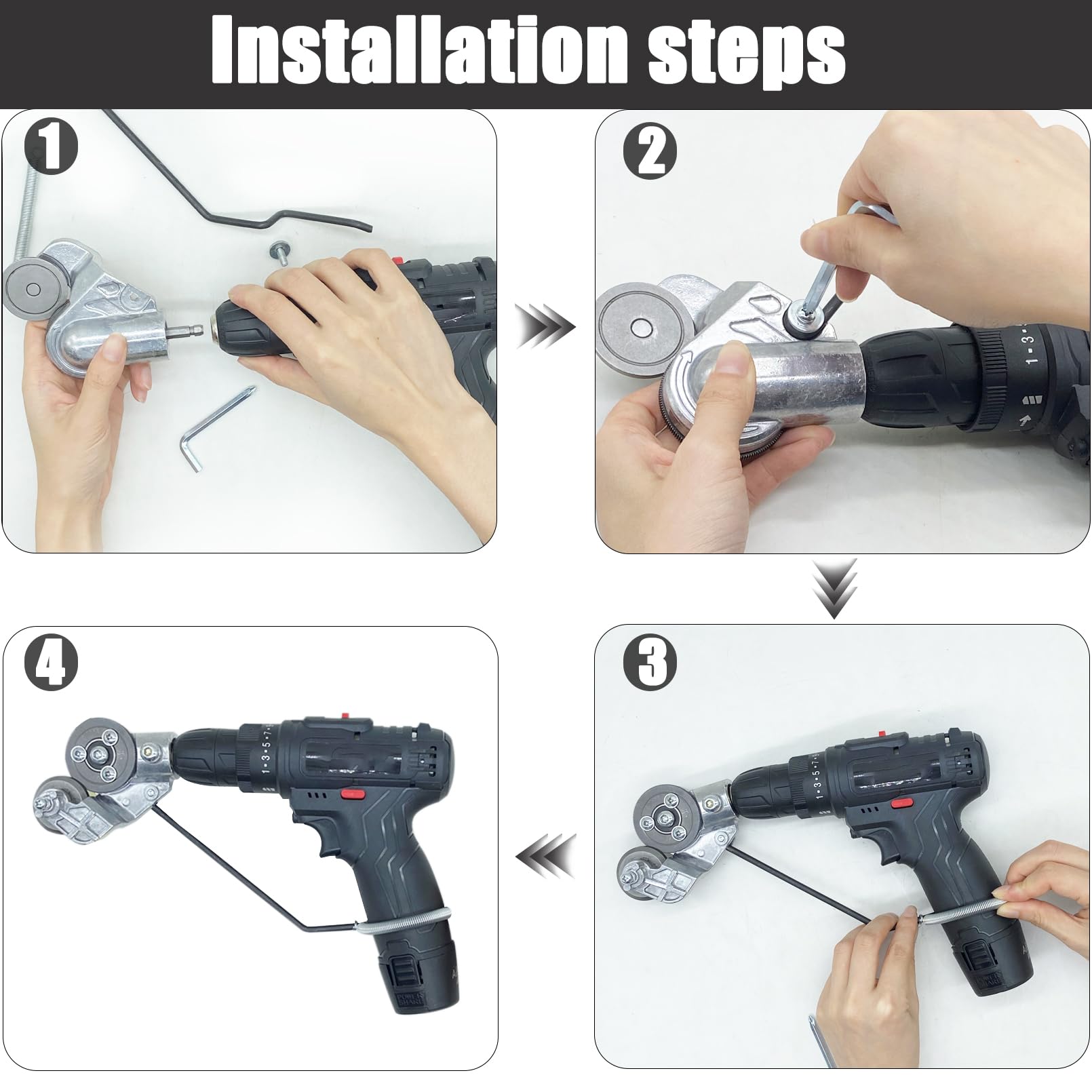 Electric Drill Plate Cutter Attachment