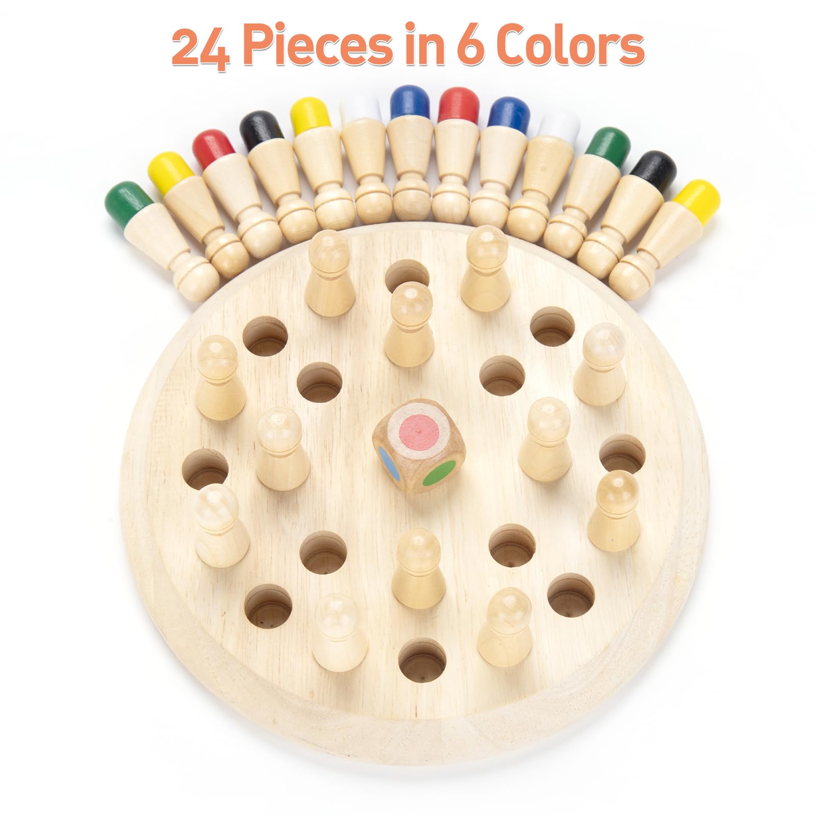Wooden Memory Match Stick Chess