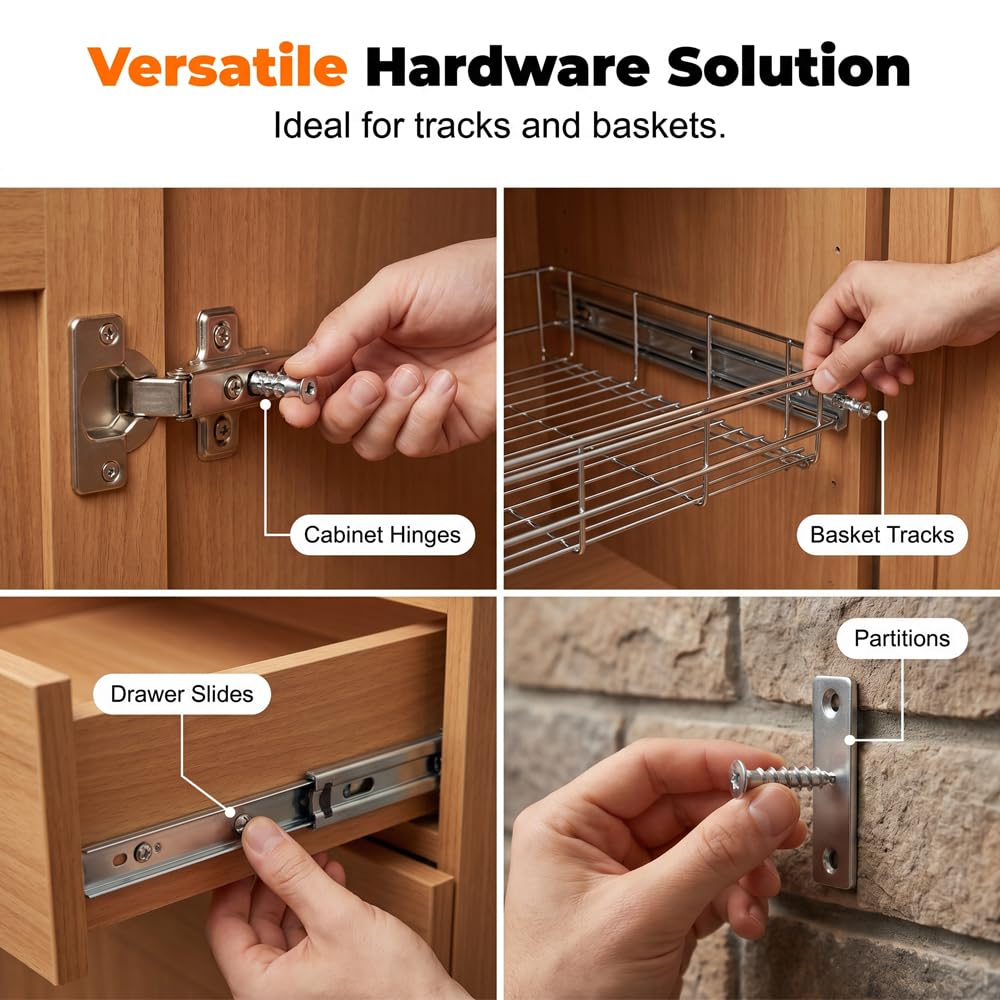 6x14mm Cabinet Hinge Repair Expansion Screw Kit