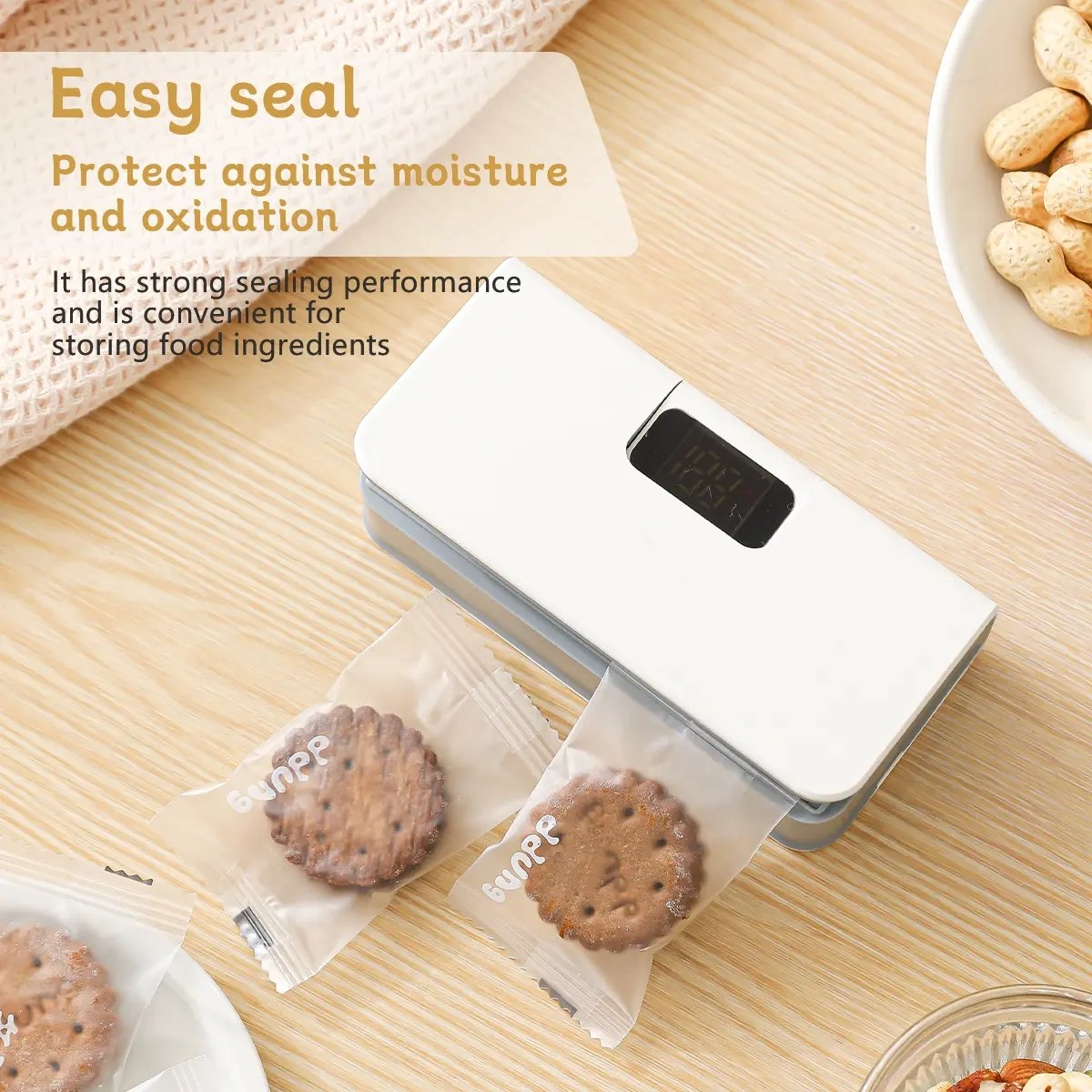 2-in-1 Rechargeable Mini Bag Sealer & Cutter