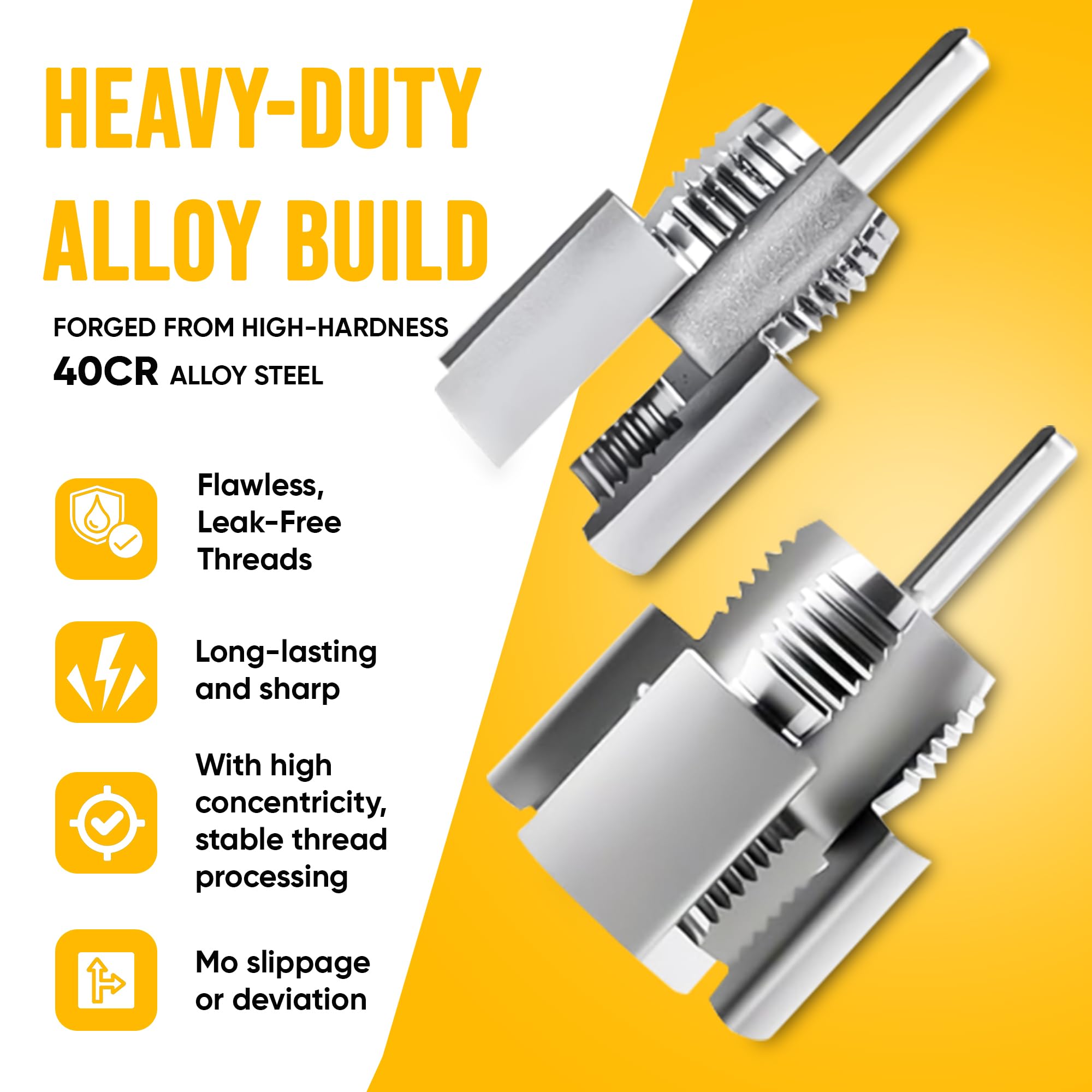 2-in-1 Internal & External PVC Pipe Threading Tool Kit