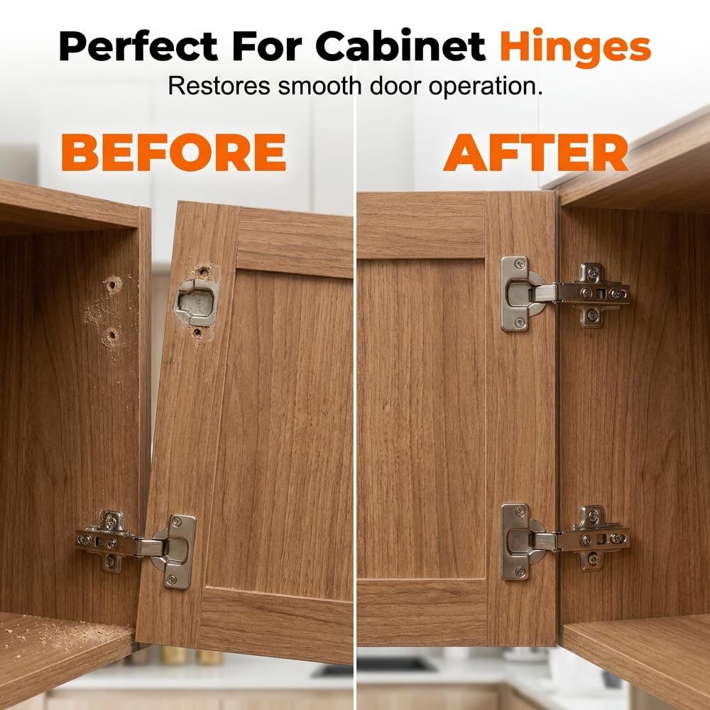 6x14mm Cabinet Hinge Repair Expansion Screw Kit