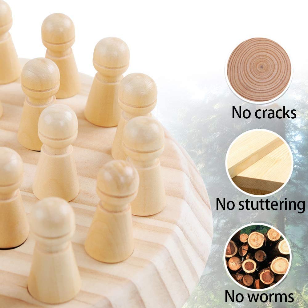 Wooden Memory Match Stick Chess