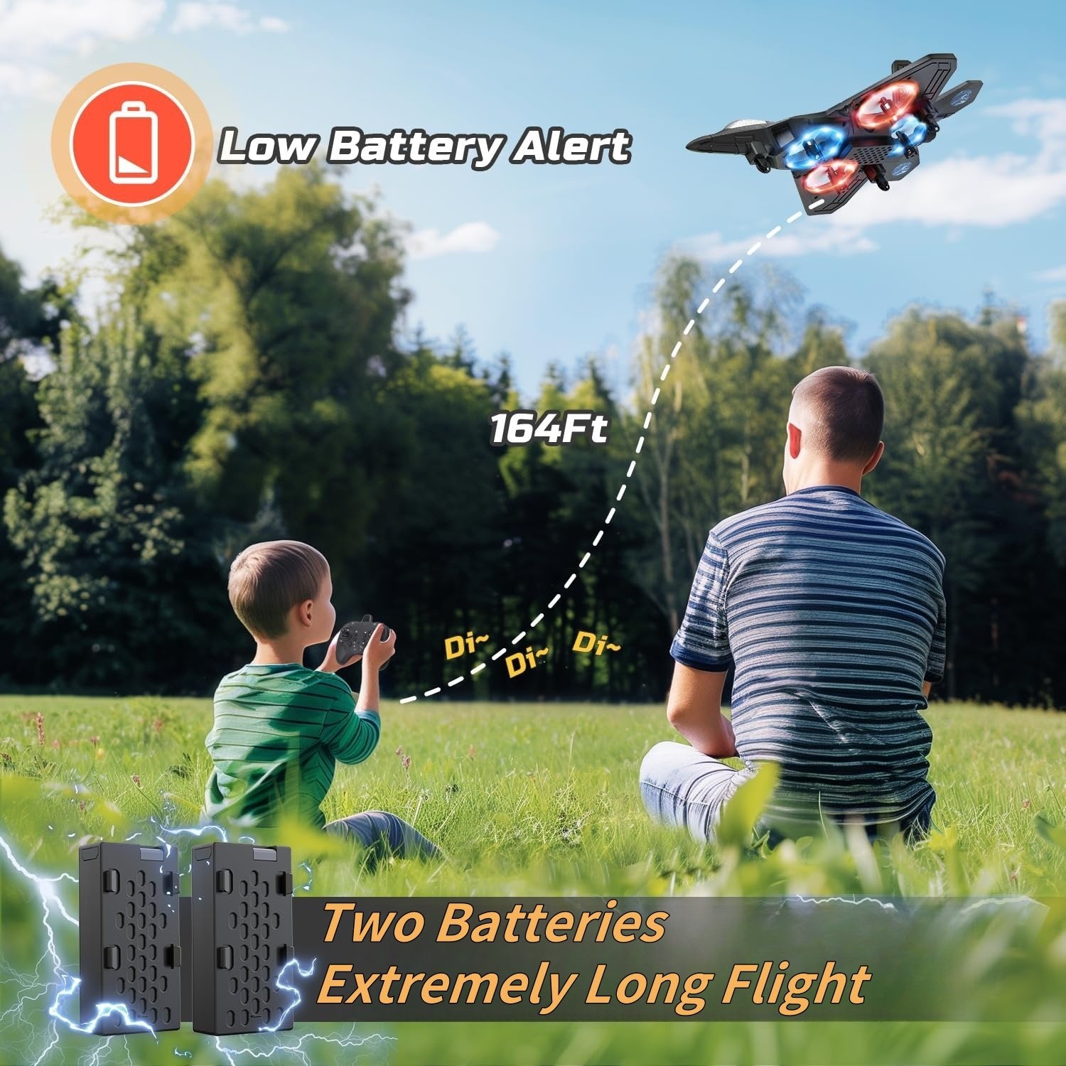 Stunt RC Jet Airplane with Altitude Hold & 360° Flip