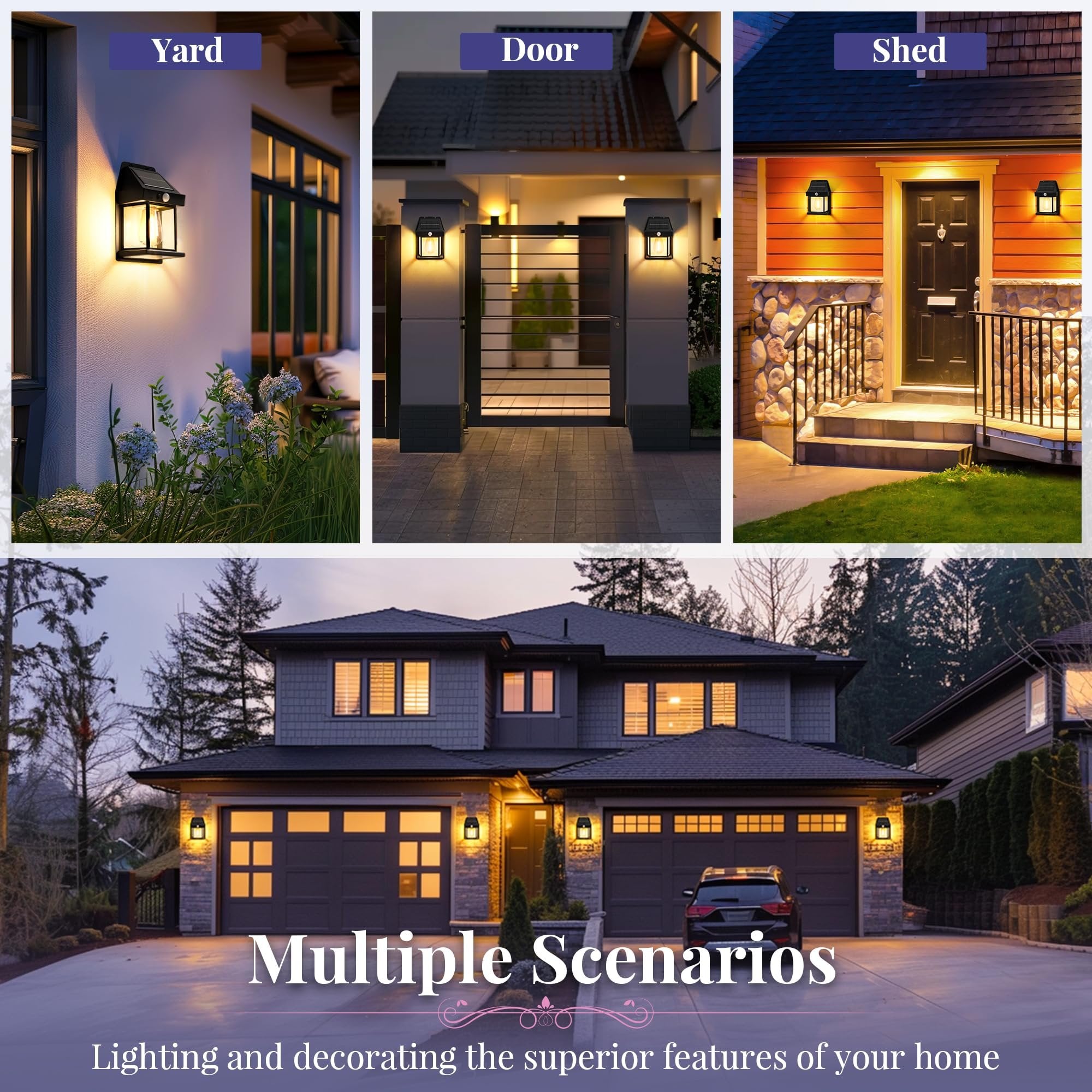 Solar Outdoor Wall Lights