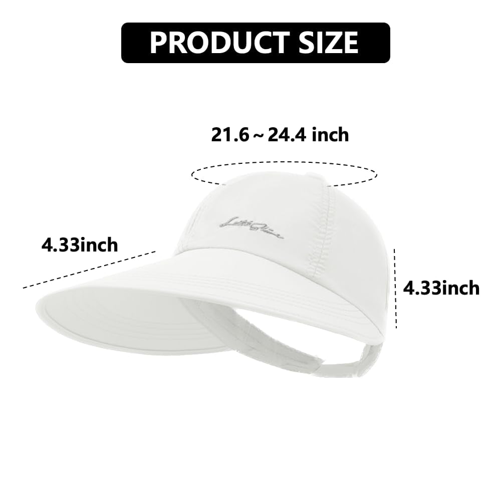 UPF 50+ Women's Wide Brim Sun Visor