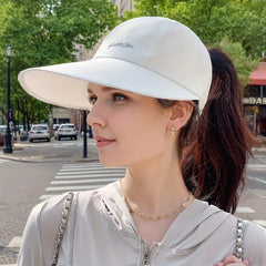 UPF 50+ Women's Wide Brim Sun Visor