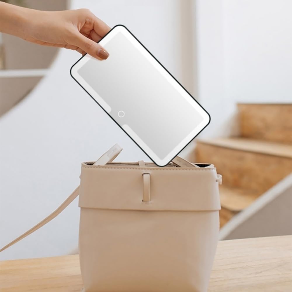 Rechargeable LED Car Sun Visor Makeup Mirror
