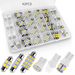 42PCS Universal LED Car Interior Light Bulb Kit