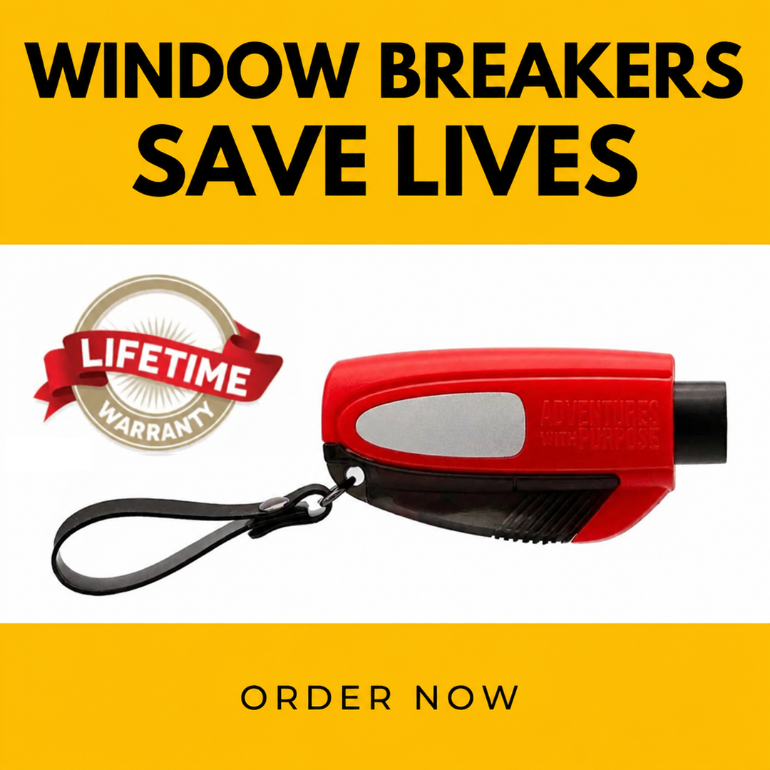 2-in-1 Emergency Window Breaker & Seatbelt Cutter