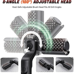 Glidex™ 3-Speed Electric Rotating Grill Cleaning Brush—Effortlessly removes stubborn stains