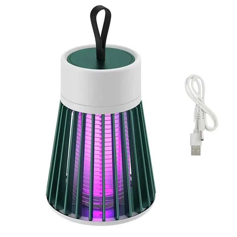 2-in-1 USB Bug Zapper Lamp with LED Light for Indoor & Outdoor Use