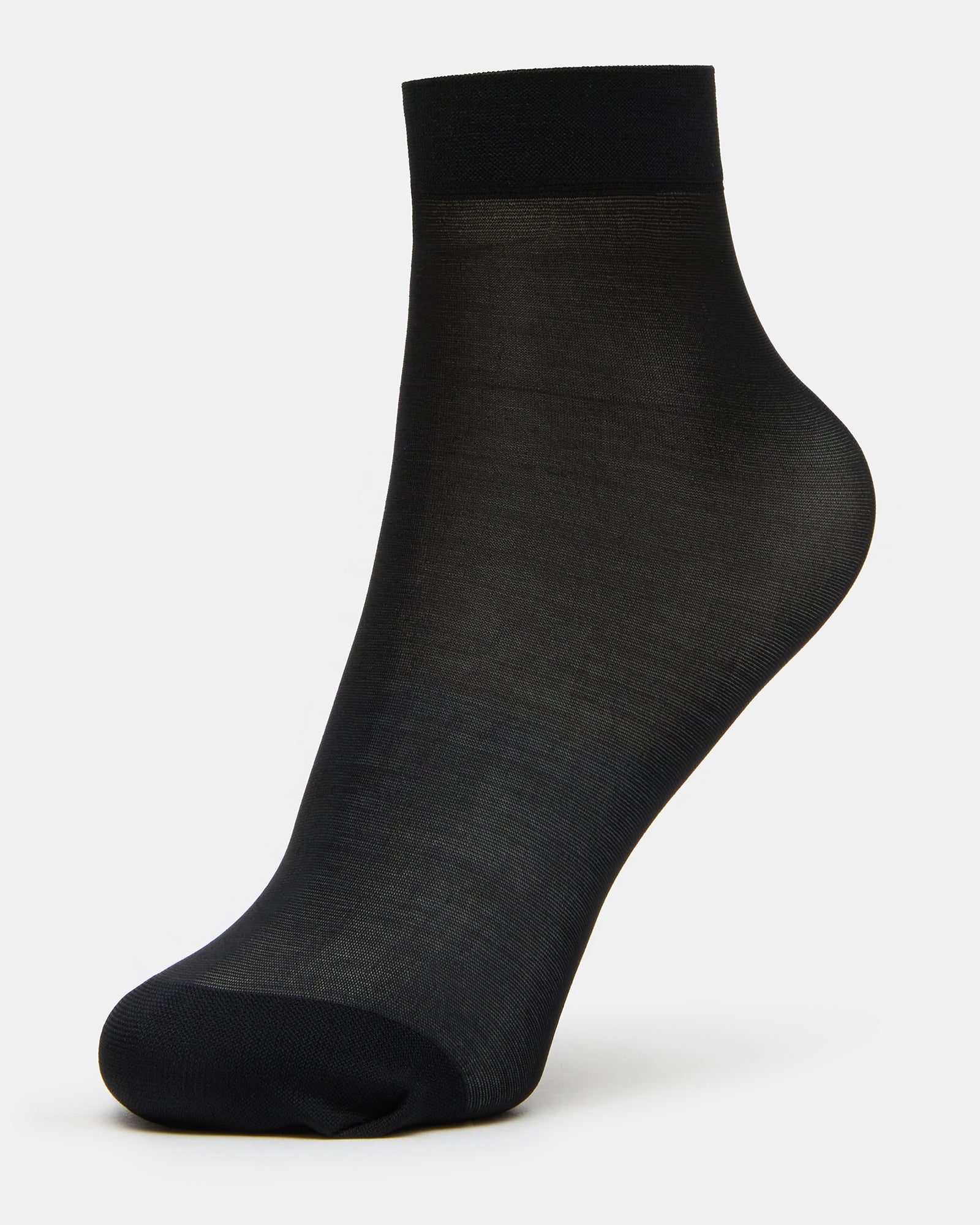 3 PACK DITSY DOT SHEER ANKLET BLACK