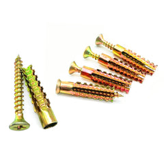 100-Piece Heavy Duty Metal Wall Anchors and Screws Set