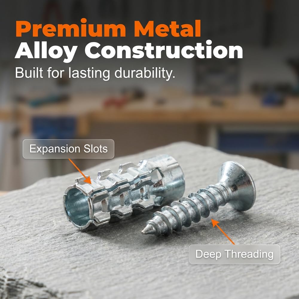 6x14mm Cabinet Hinge Repair Expansion Screw Kit
