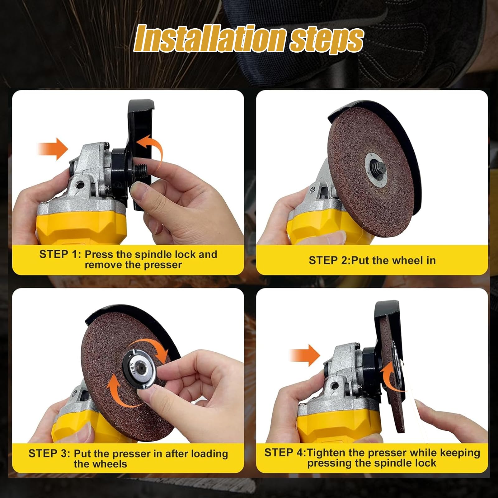 Quick-Release Angle Grinder Nut