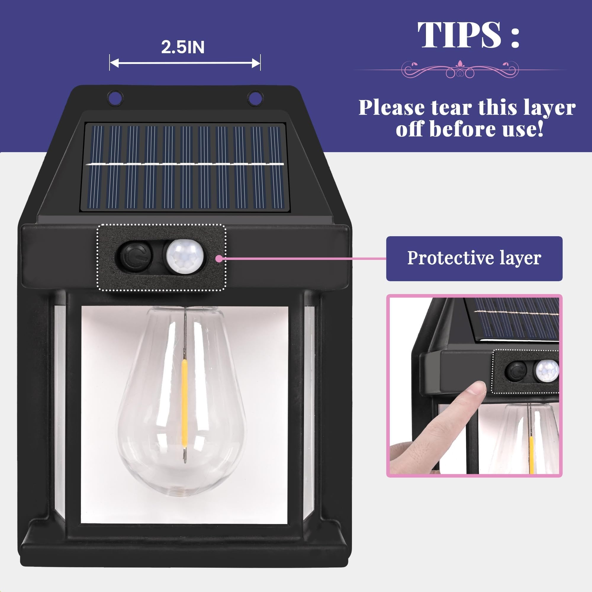 Solar Outdoor Wall Lights