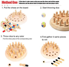 Wooden Memory Match Stick Chess
