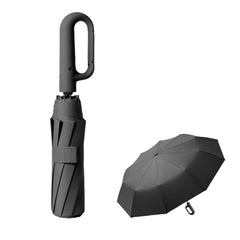 Automatic Travel Umbrella with Hook Handle
