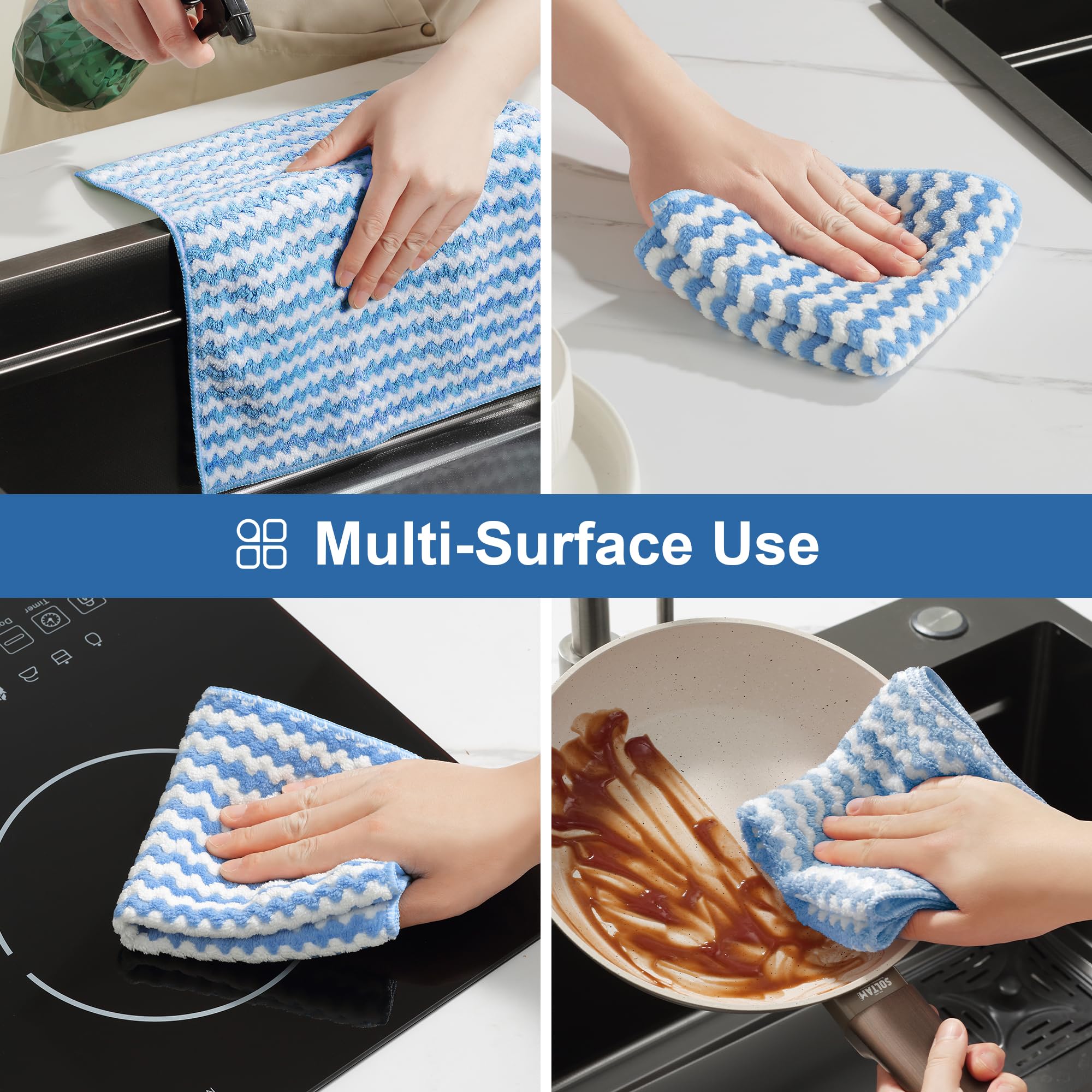 5-Pack All-Purpose Microfiber Cleaning Cloths