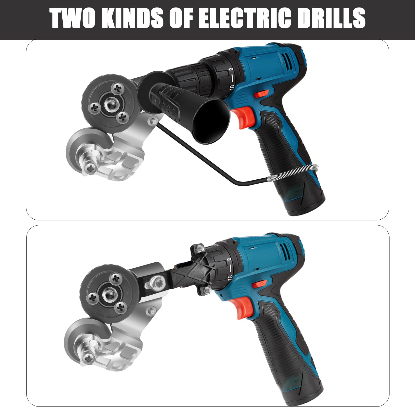Electric Drill Plate Cutter Attachment