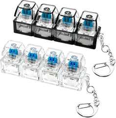 2PCS 4-Key Mechanical Keyboard Fidget Keychain