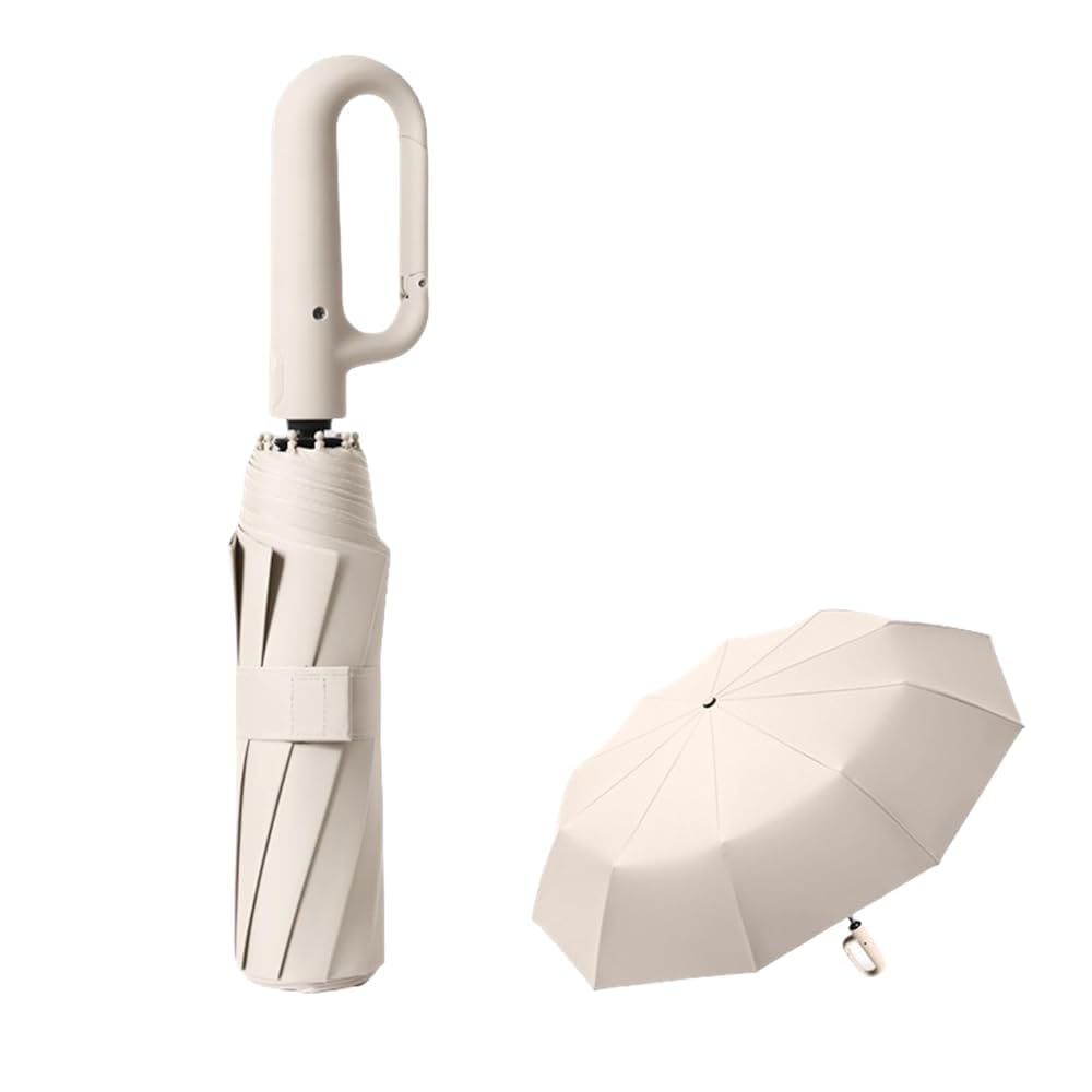Automatic Travel Umbrella with Hook Handle