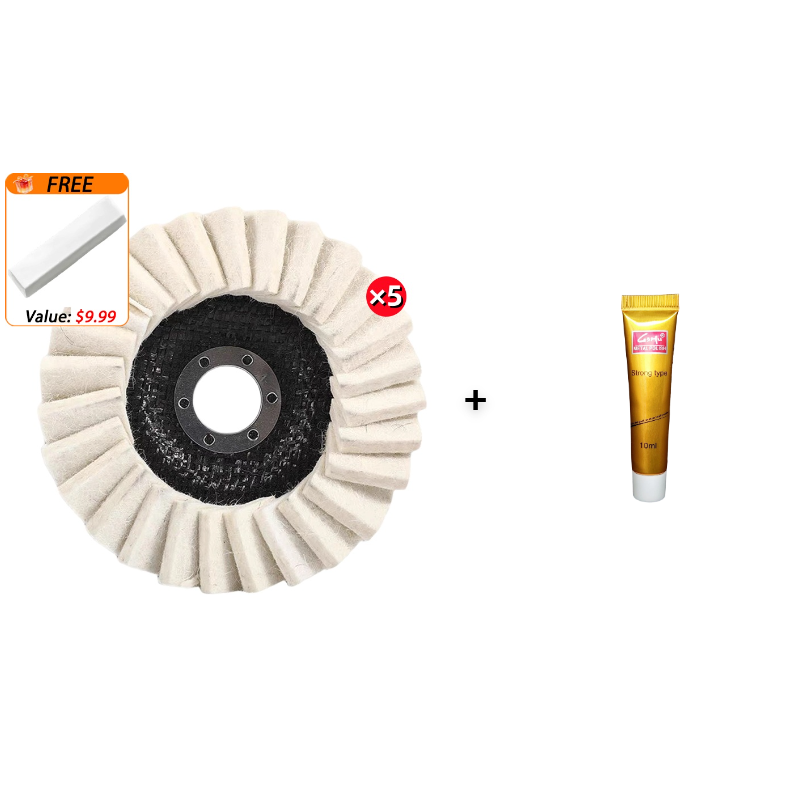 🔥Wool Felt Flap Discs Polishing Wheel